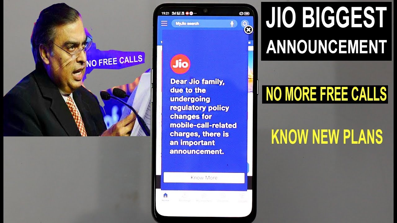 Bad news for Jio users - NO FREE CALLS #NEW PLANS EXPLAINED