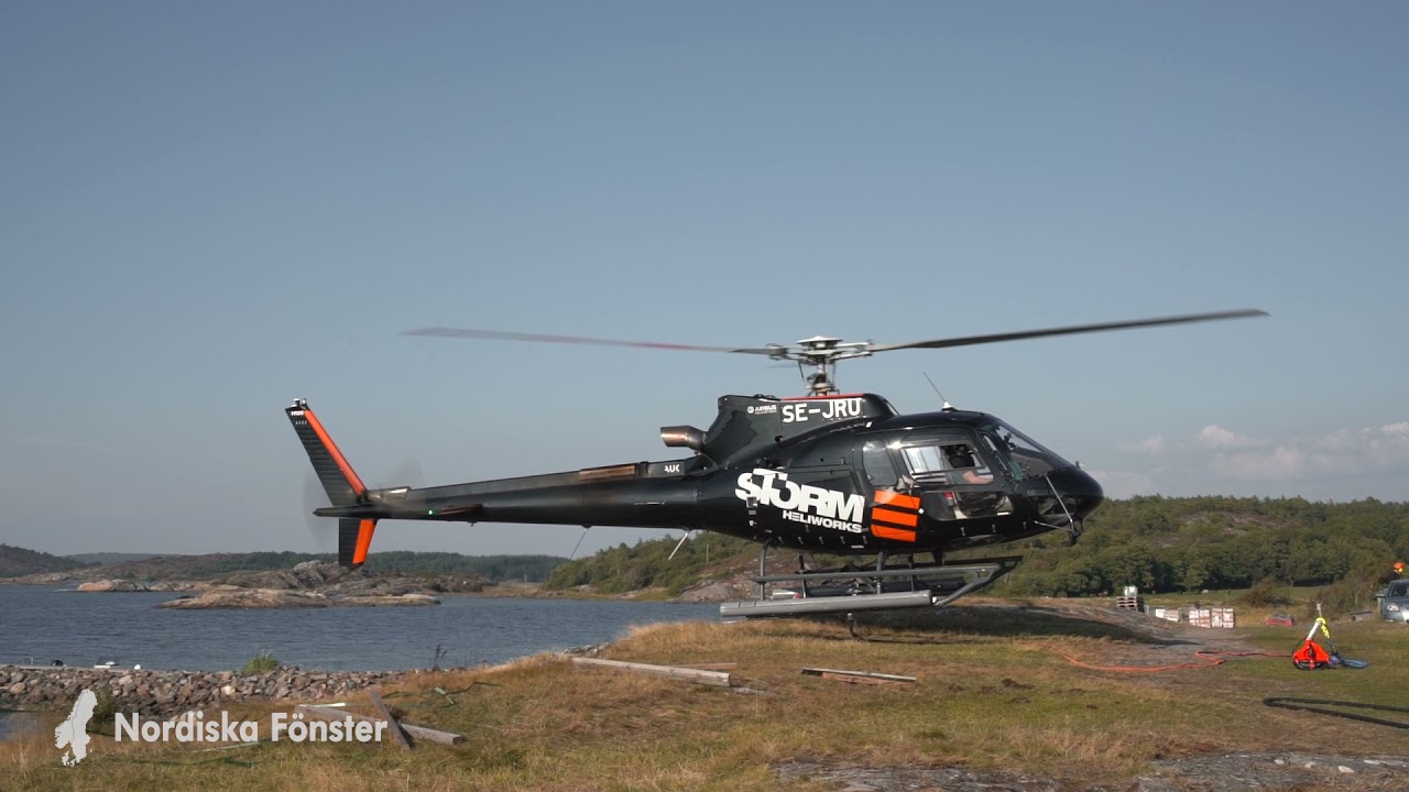 Helikopterflygning med skjutpartier - Nordiska F&ouml;nster