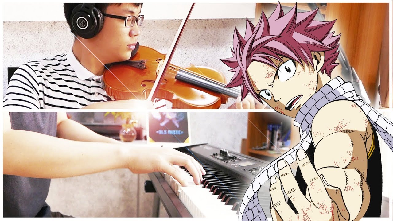 【FAIRY TAIL】メインテーマ を弾いてみた【ピアノ・バイオリン】