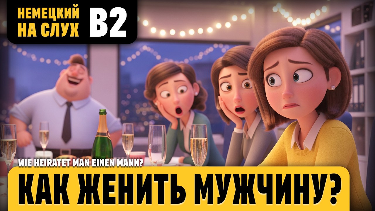 Как женить мужчину? Весёлый рассказ (уровень B2). Немецкий на слух.