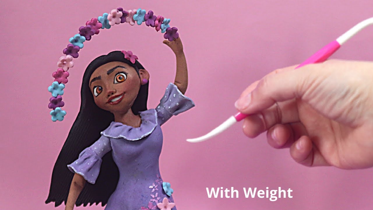 Делаем Изабель Мадригал из помады или глины - Encanto Disney Cake Topper