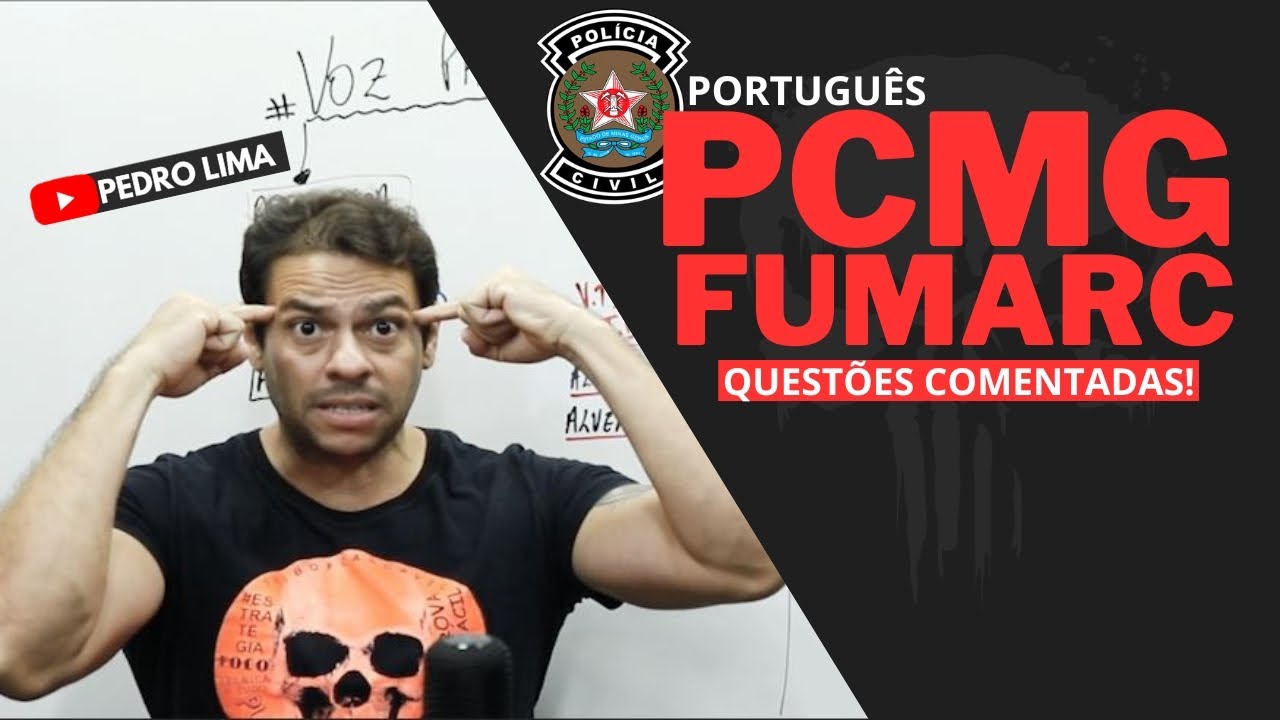🔴PCMG 2023 | QUESTÕES COMENTADAS | Português FUMARC!