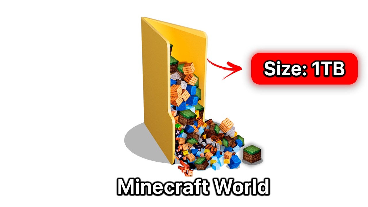 I Tried to Make Minecraft World Weight 1,048,576 Megabytes (It Broke)