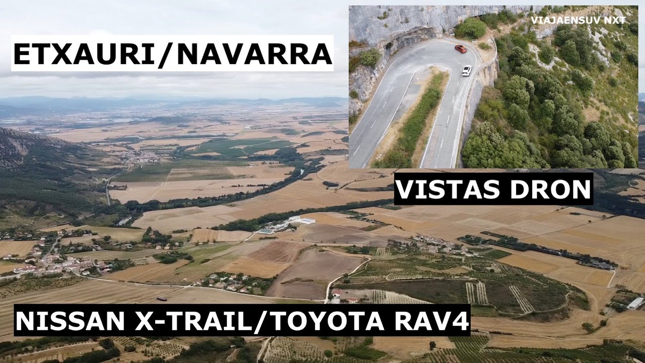 Etxauri/Puerto de Etxauri/Navarra im&aacute;genes DRON(Nissan X-Trail-Toyota RAV4)
