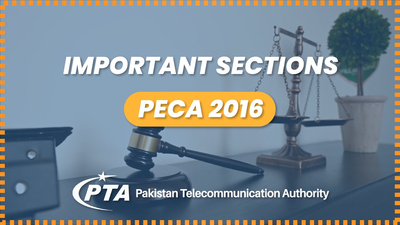 Important Sections in Prevention of Electronic Crimes Act 2016 ( PECA ) | English