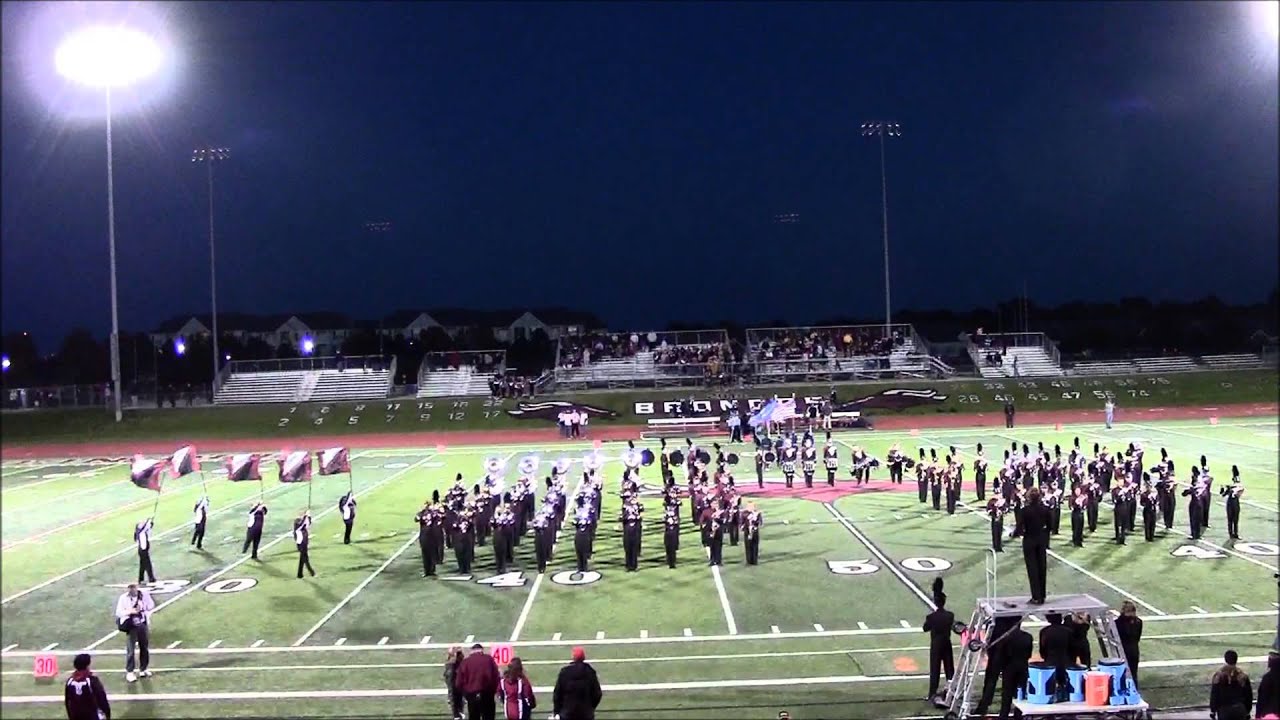 Lee's Summit North Marching Band Pregame Routine- School Song