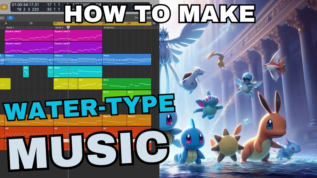 How to Compose Water-Type Pokemon Characters Theme Music