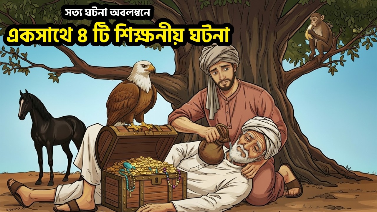 সত্য ঘটনা অবলম্বনে একসাথে ৪ টি শিক্ষনীয় ঘটনা | ইসলামিক শিক্ষনীয় গল্প | True Story Bangla