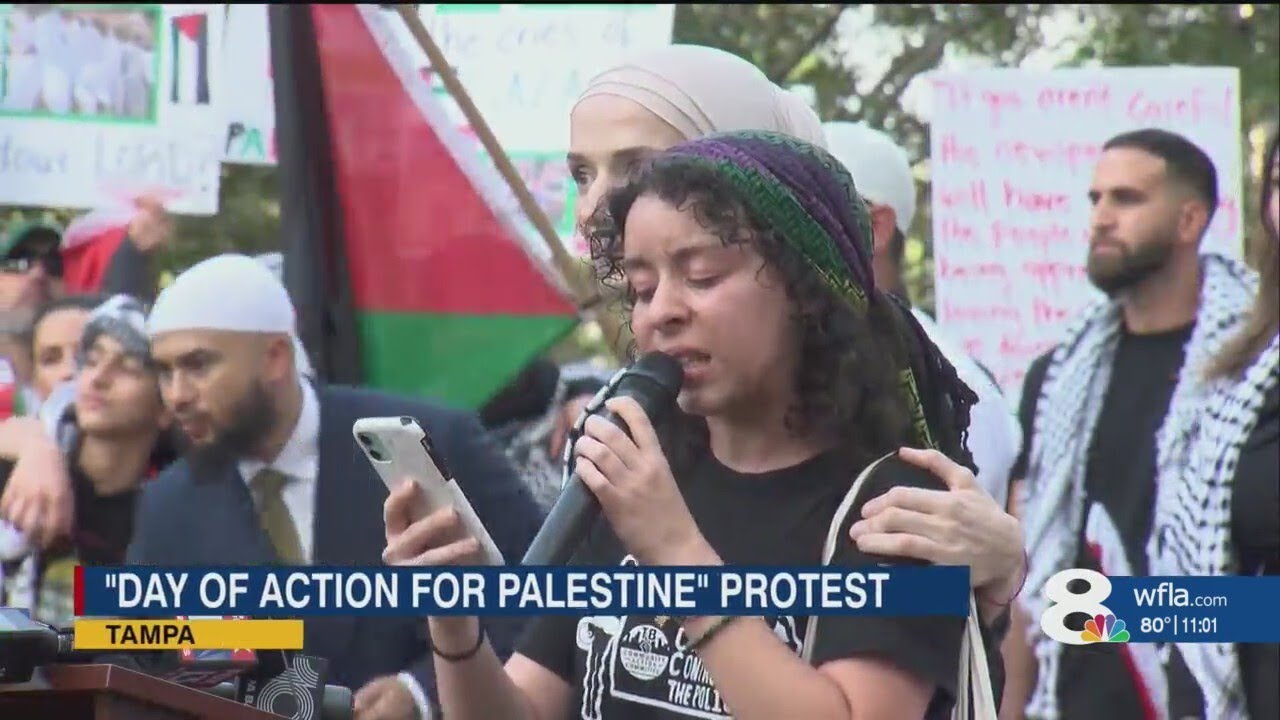 'Day of Action for Palestine' protest in Tampa