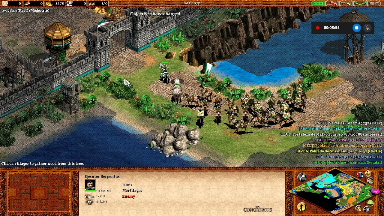 Age of empires 2 custom scenario: Apprentice in Mahestral II (part 7) (No commentary)