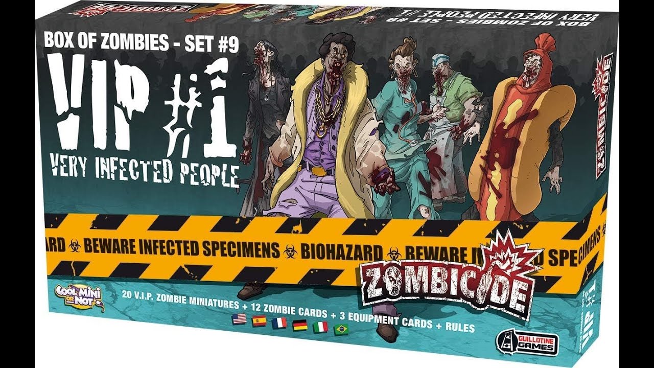 Zombicide Box of Zombies Very Infected People VIP #1 Unboxing