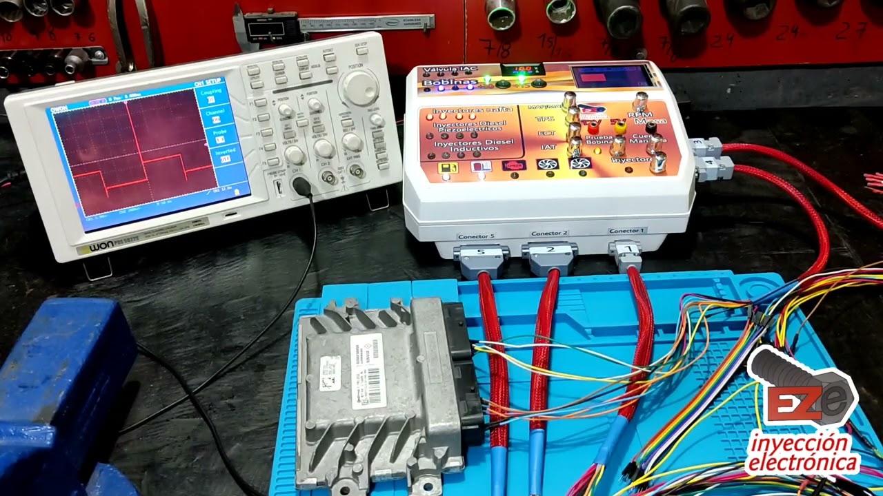 prueba en banco de computadora Renault simbol ems 3132