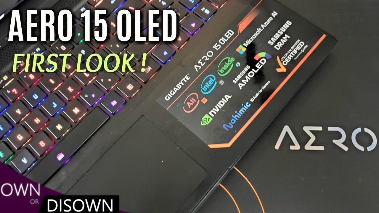 AERO 15-XA OLED - First Look & Thermal Test - WOW !