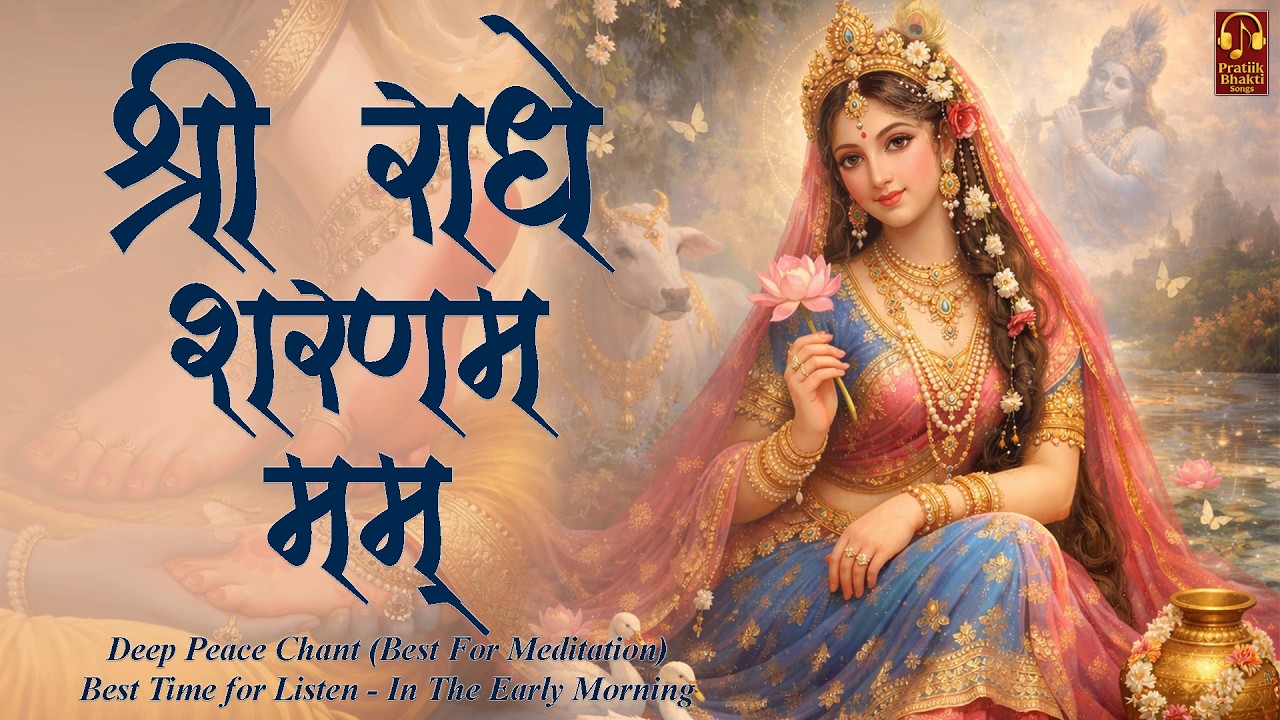 श्री राधे शरणम मम् 108 Times | Radha Naam Jap | Peaceful Meditation Mantra | Radha Rani Bhajan