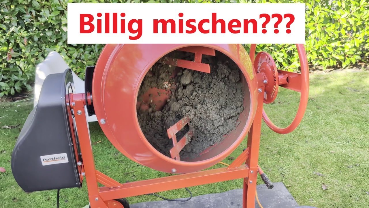 Baumarkt Betonmischer im Test - Geht's auch billig?