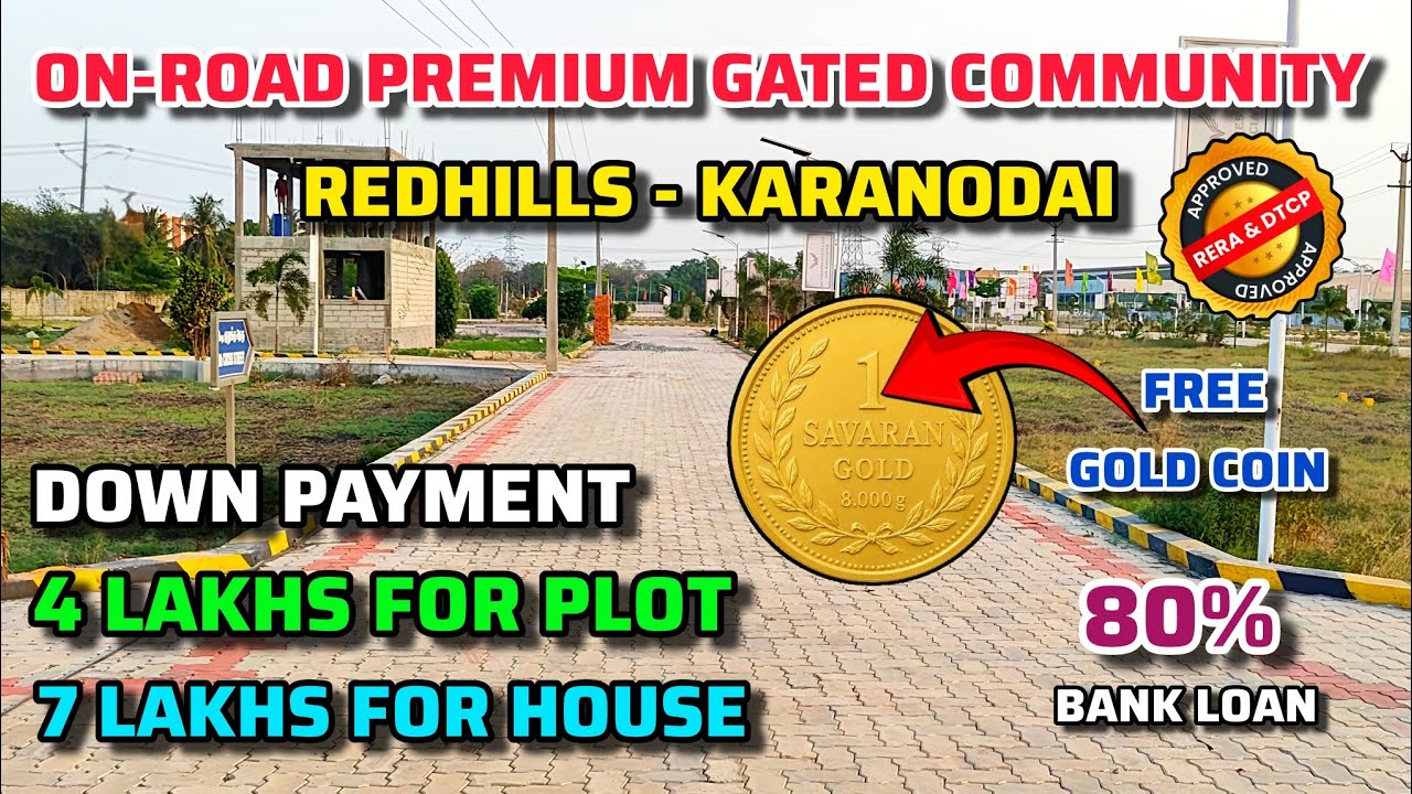 Plots for sale in redhills | Land for sale in redhills | House for sale in redhills