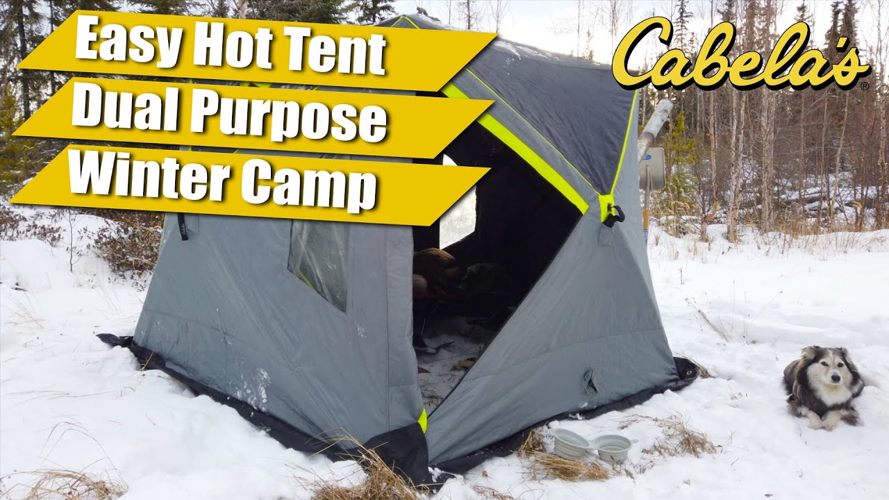 Cabela's Wide-Bottom Thermal Hub Ice Shelter Hot Tent