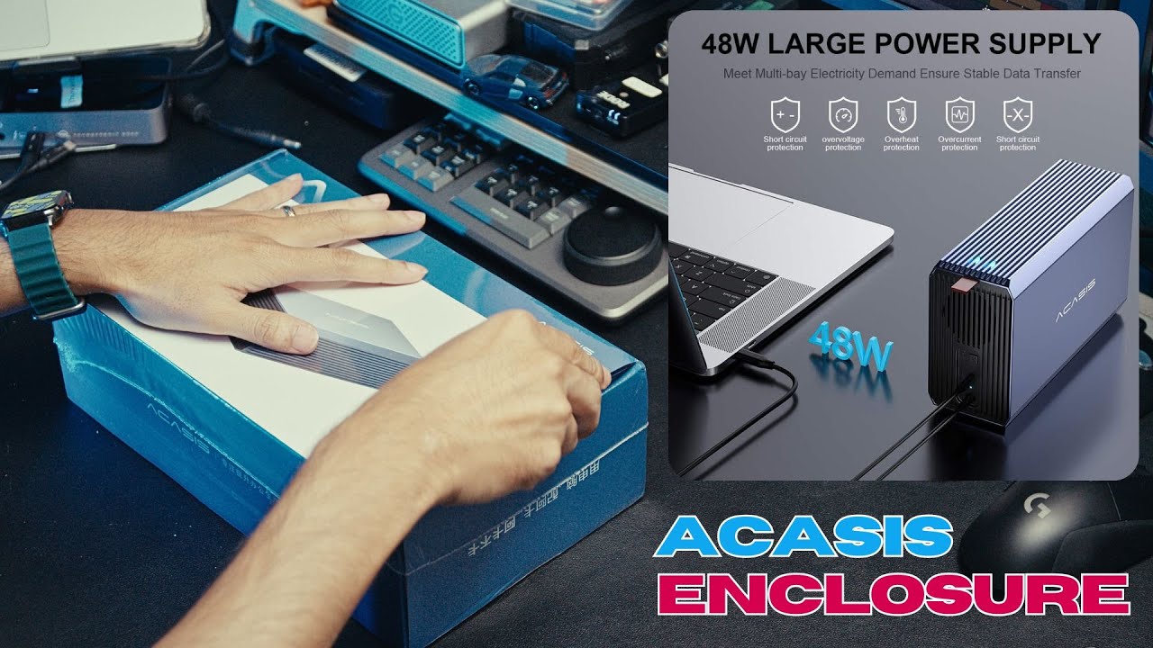 ACASIS 2Bay External Array Enclosure Super speed USB 3.0 #live #unboxing