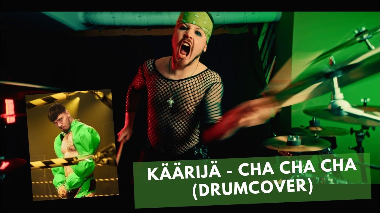 Eddie X plays KÄÄRIJÄ - CHA CHA CHA (Drumcover)