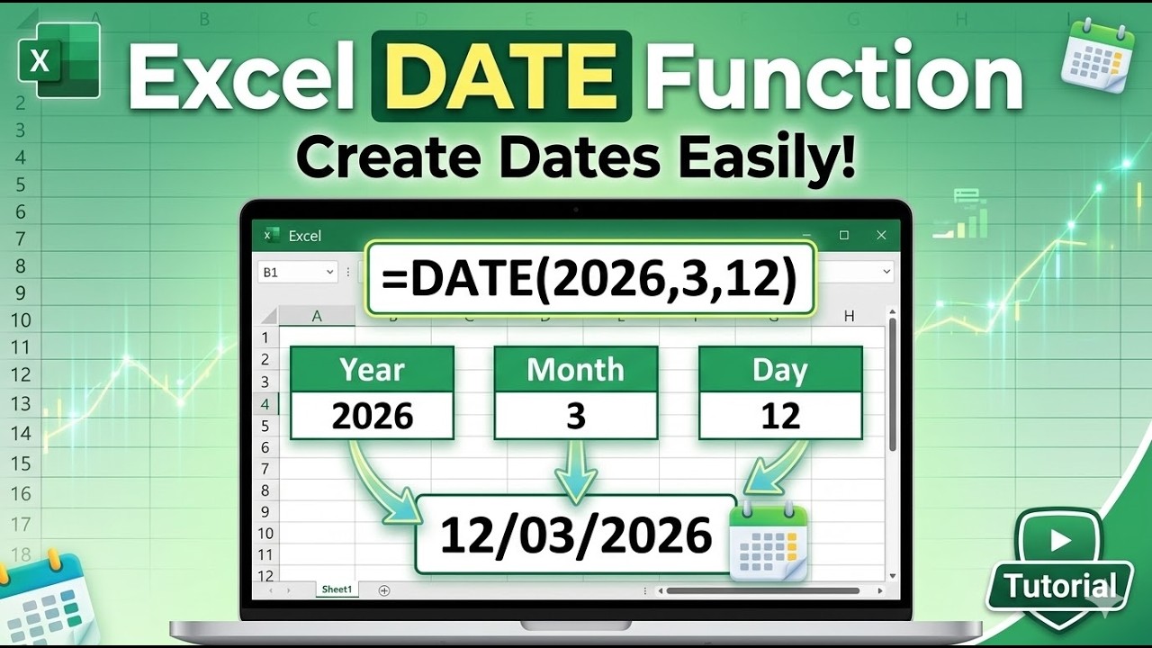 ប្រើប្រាស់រូបមន្ត Date នៅក្នុង Excel រកឆ្នាំចូលនិវត្តន៍