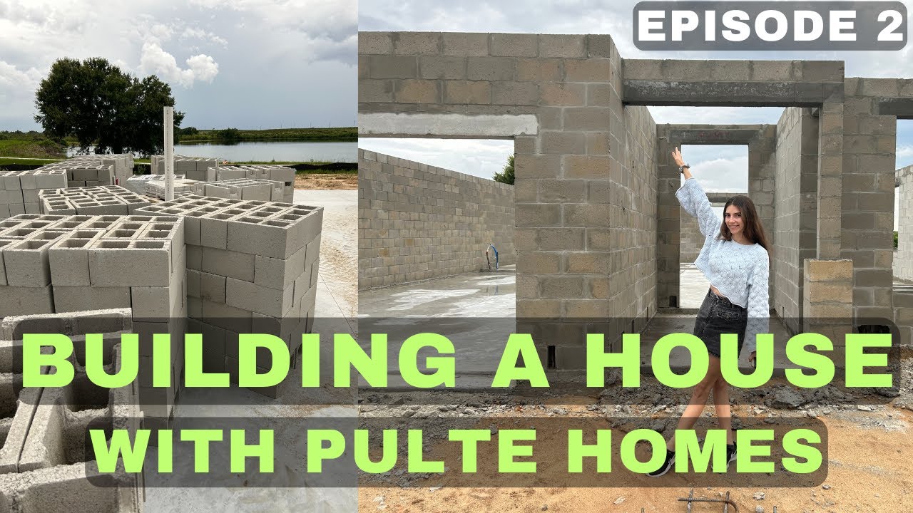 Building a House with Pulte Homes // Cinder blocks & Exterior walls