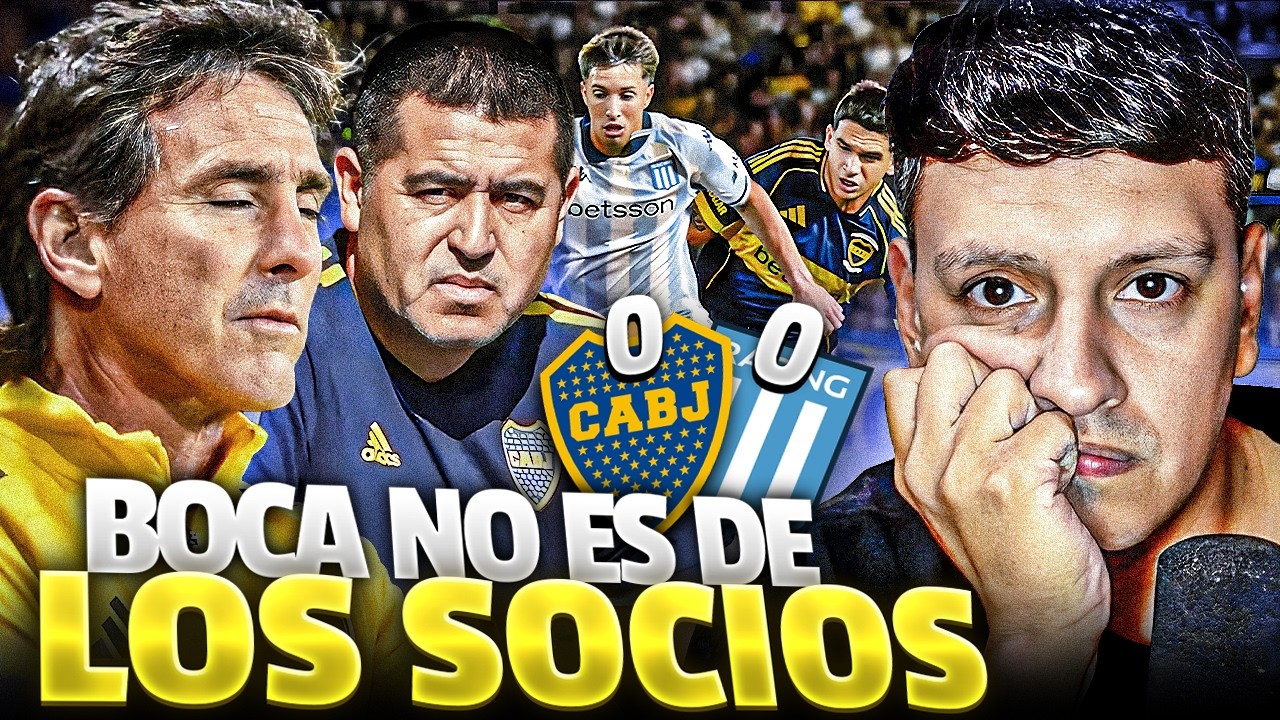 RIQUELME TENES QUE ESCUCHAR AL SOCIO DE BOCA / BOCA 0-0 RACING / ANALISIS Y REACCION CALIENTE .