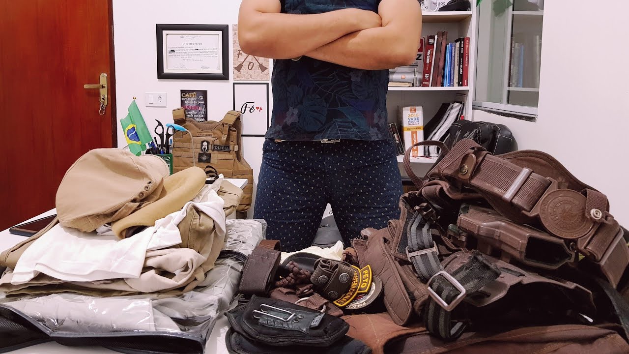 Todo material que eu usava na PM
