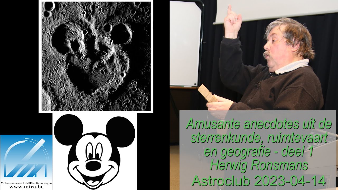 Astroclub 2023-04-14: Herwig Ronsmans - Amusante anekdotes uit sterrenkunde en aanverwanten - deel 1