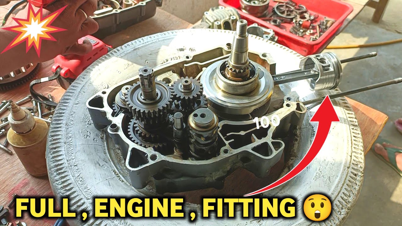 Full Engine Fitting Karne Ka Sabse Best Tarika HERO BIKE ENGINE REPAIR