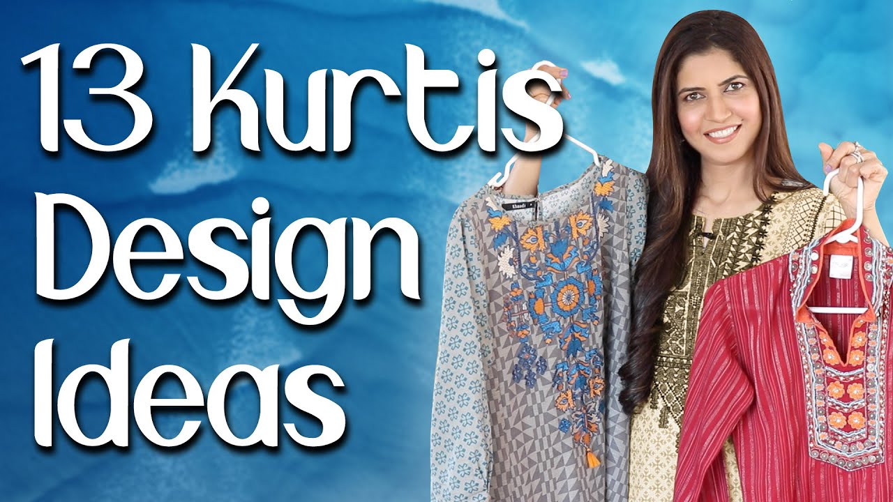 13 Stylish Kurtis Design Ideas / My Summer kurti Collection 2020  - Ghazal Siddique