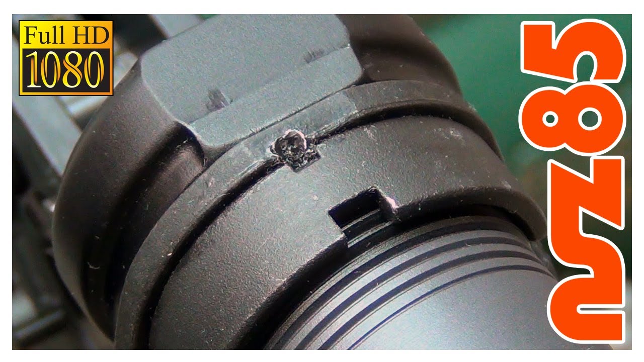 AR-15 — удаление закреплённой корончатой ​​гайки