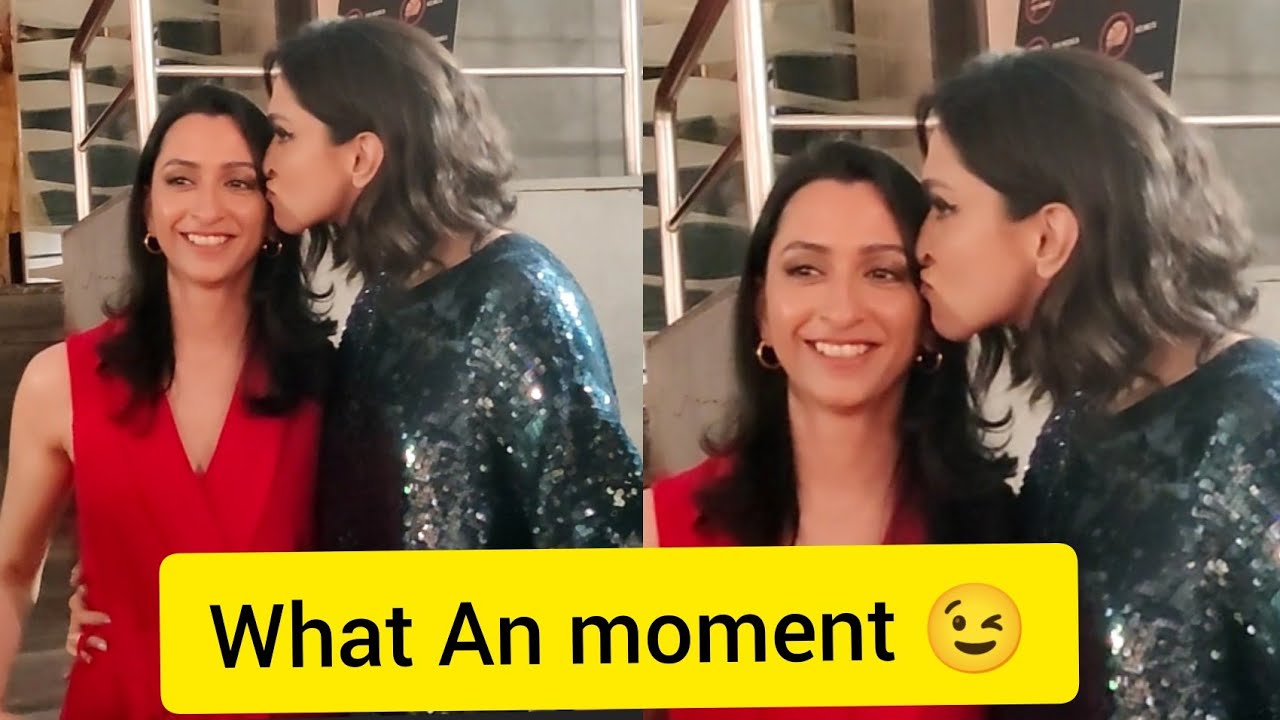Deepika Padukone Give kiss To her Sister Anisha Padukone At Screening of 83 The Film
