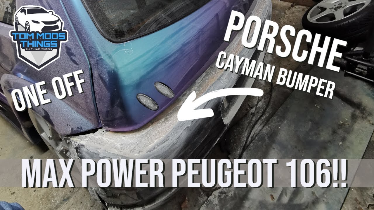 *Porsche bumper on a Peugeot 106* Max Power Peugeot 106 Build
