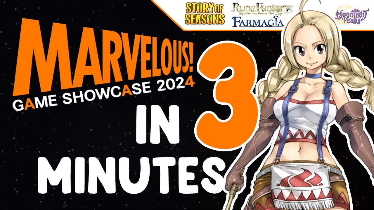 NEW Story of Seasons & Rune Factory! | The Entire Marvelous Games Showcase 2024 in 3 Minutes