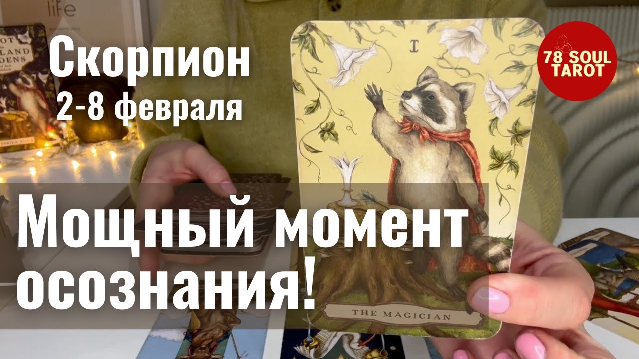 СКОРПИОН : Мощный момент осознания! | Неделя 2-8 февраля 2026 таро прогноз