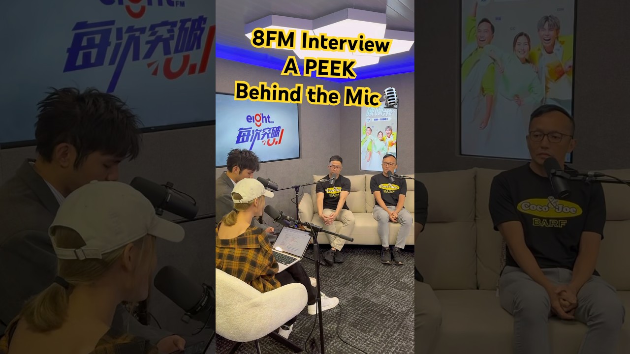 A reel of behind-the-scenes moments at 8FM studio! 🎙️ #CocoJoeBARF #EightFM #8FM #BARF