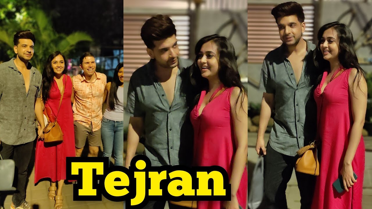 Tejran Night out Dinner Date | Karan Kundrra with Love Tejasswi Prakash Exit video post Nightout