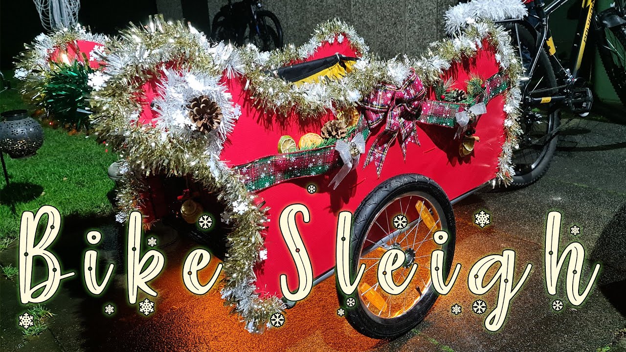 Crafts | Making a Santa Sleigh for the bike