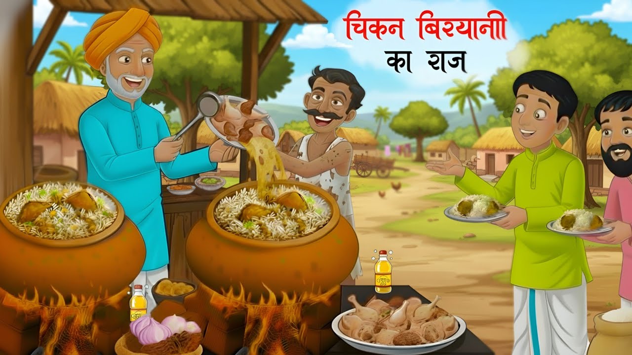 चिकन बिरयानी का राज | chicken biryani ka raaj | Hindi story | Hindi kahani | moral stories | cartoon