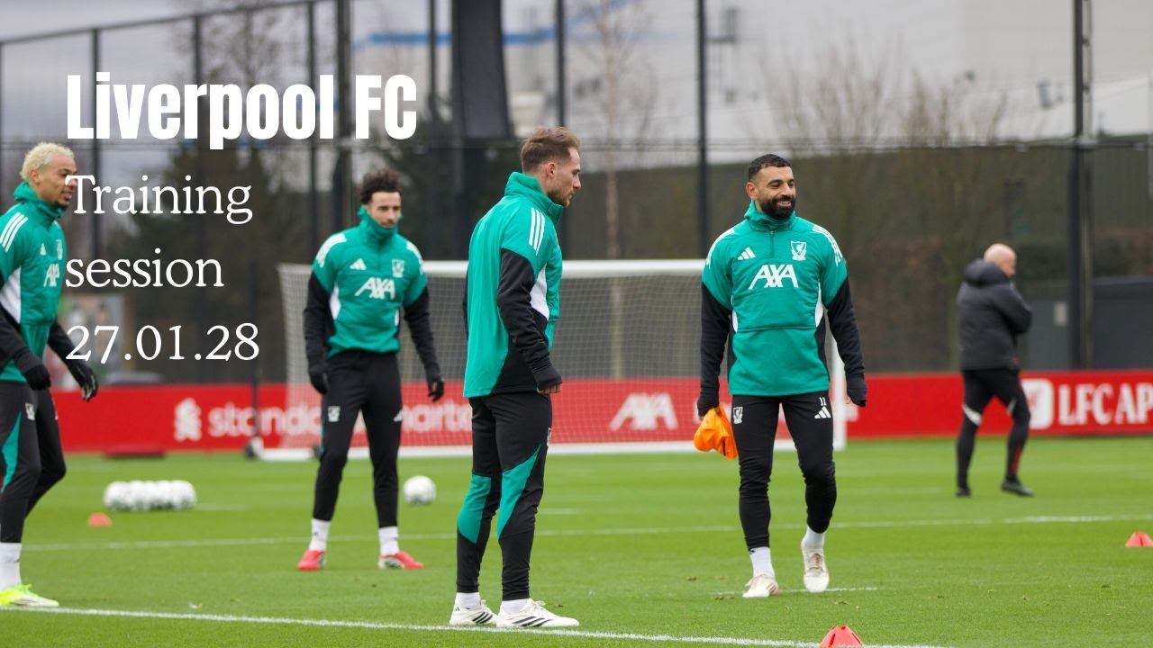 Liverpool FC training session pre Qarabag FK 27.01.26
