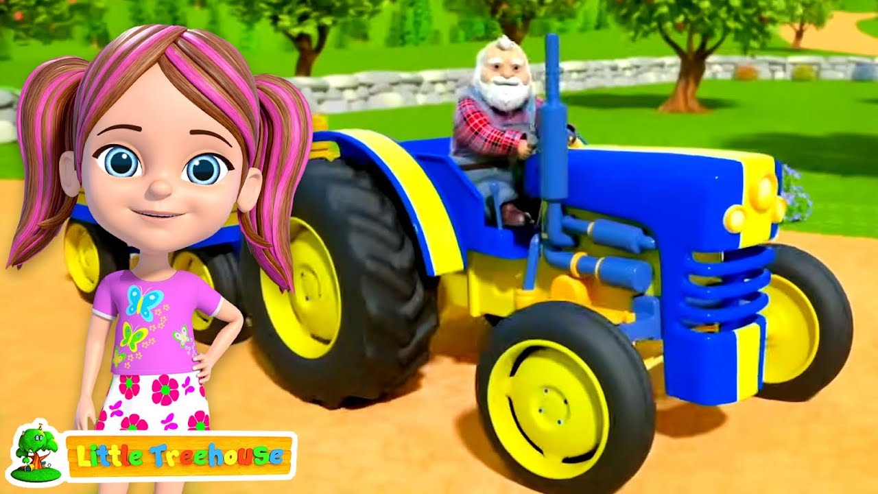 Wheels On The Tractor Go Round And Round, Nursery Rhymes and Songs for Kids