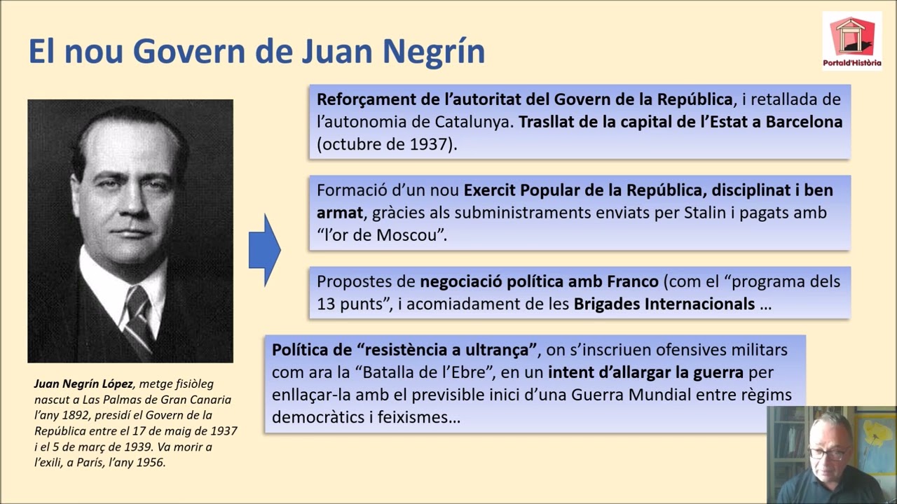 LA GUERRA CIVIL ESPANYOLA. Capítol VI - Dels Fets de Maig del 37 als 13 Punts del Dr. Negrín.