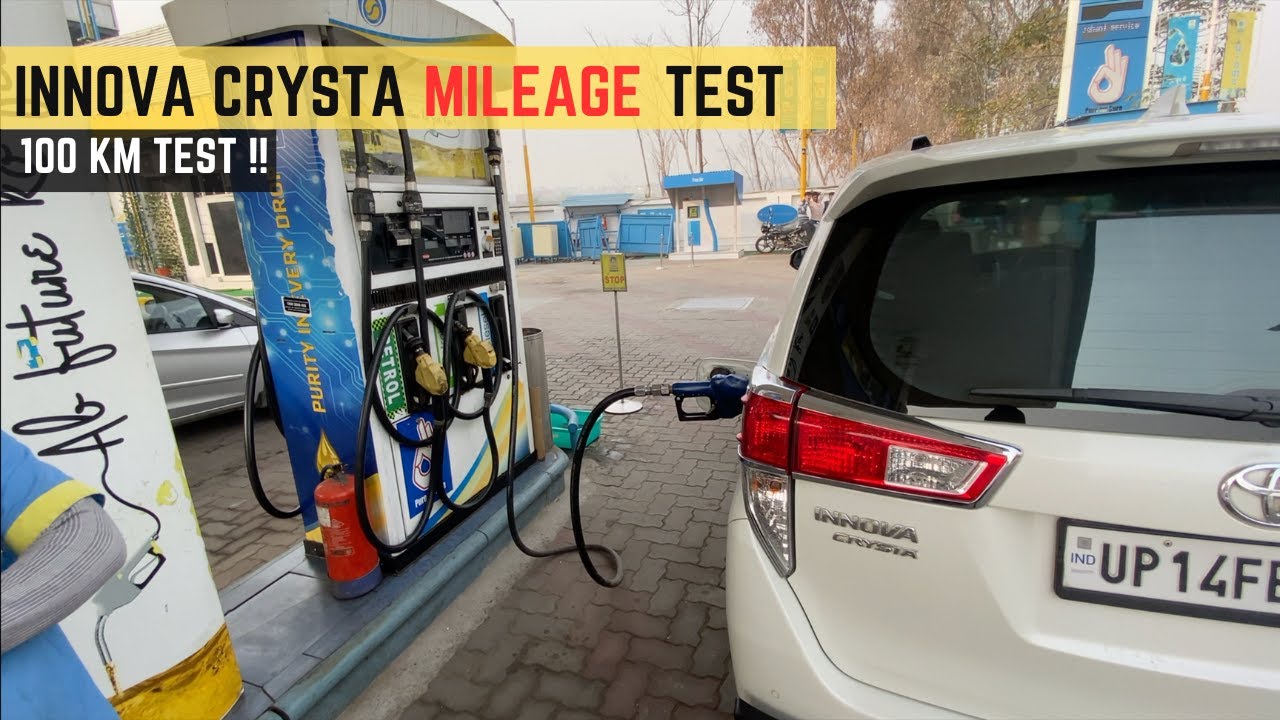 Innova Crysta Mileage Test 2023 I Diesel I 100 km test I Automatic #innova  #toyotainnova #toyota