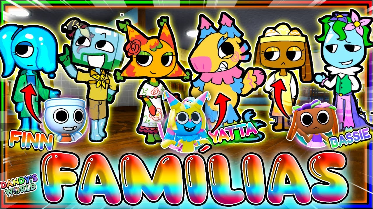 😲CONHEÇA o PAI e a MÃE de CADA TOON de DANDYS WORLD❗👨‍👩‍👦#dandysworld  #roblox 👀✅
