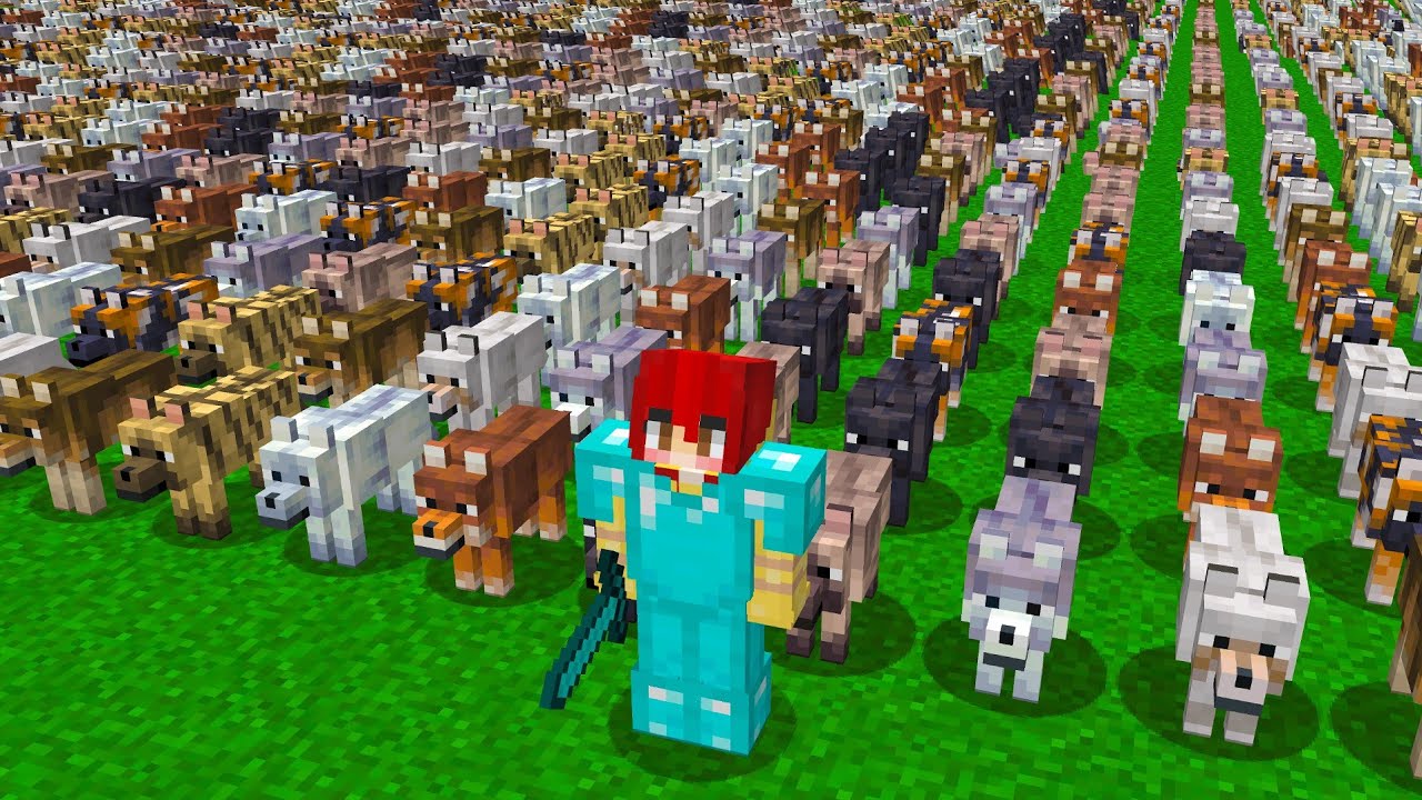 VOU MONTAR UM EXÉRCITO DE DOGUINHOS NO MINECRAFT GUERRA
