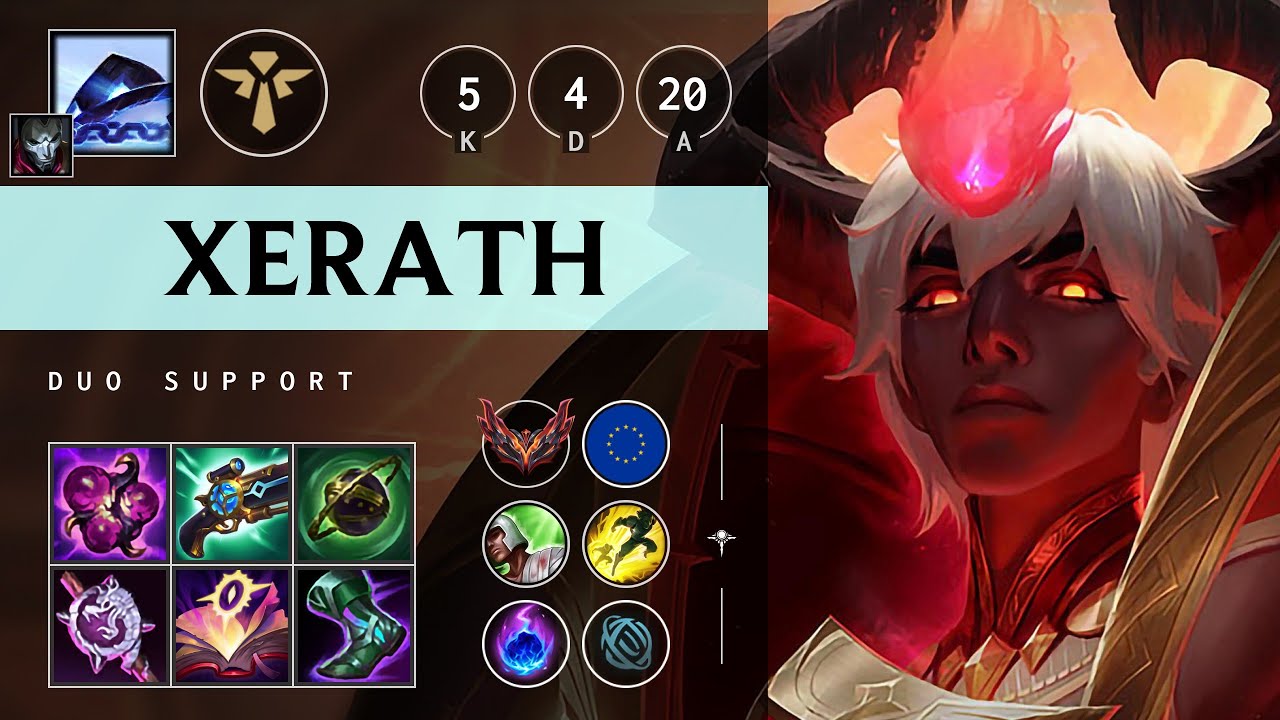 Xerath Support vs Taric: Killing spree - EUW Grandmaster Patch 14.21