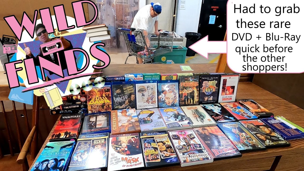 The rare DVD and Blu-rays don't last long at the thrift store