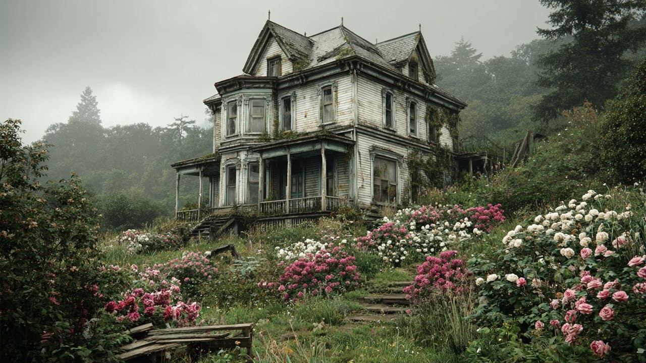 Wild Garden Victorian Ambience and Music | soft piano, birds and rustling leaves in an overgrown ...