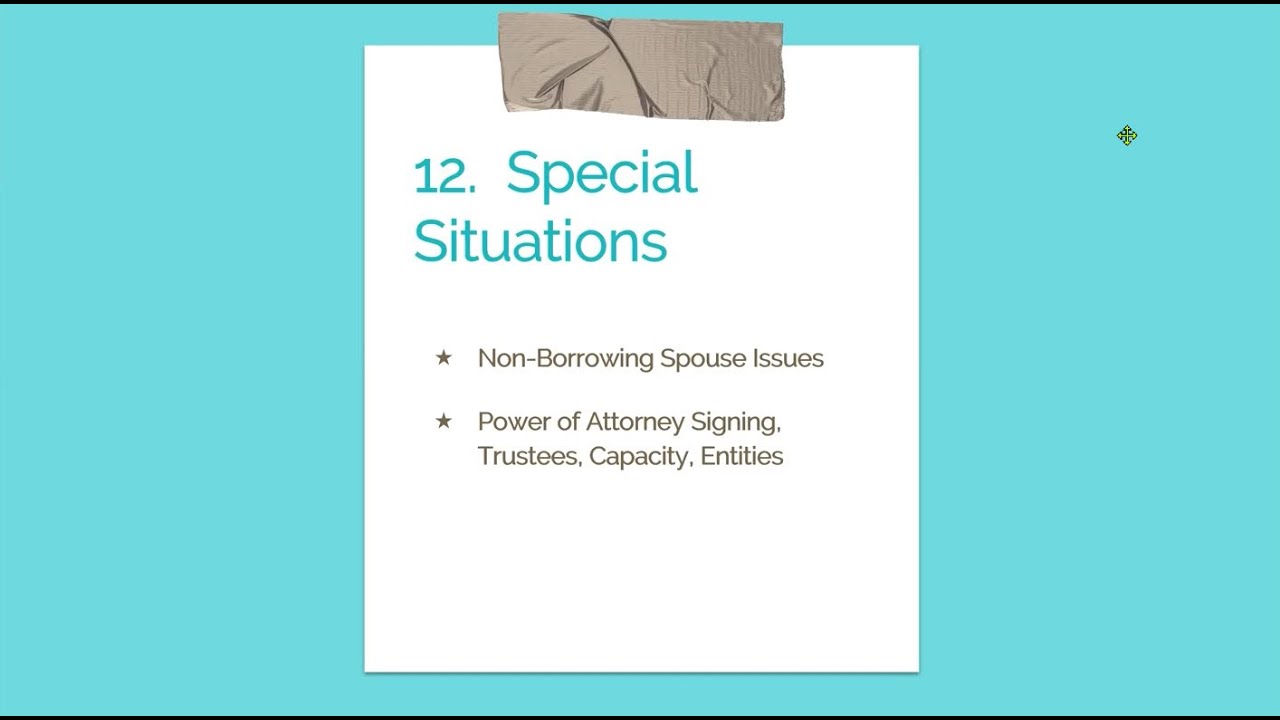 No  17   Special Situations at NSA Appointments (Non-borrowing spouse, POA signing) [Free Training]