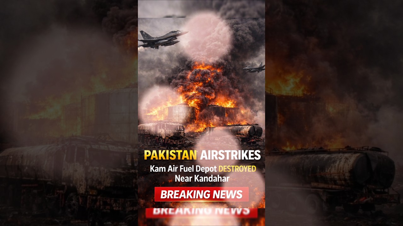 Pakistan Airstrikes Near Kandahar | Kam Air Fuel Depot Destroyed | Breaking News #shortsfeed #shorts